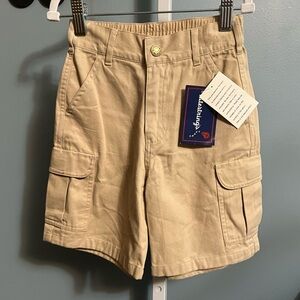 Kitestrings Beige Cargo Knee Length Shorts NWT Size 4